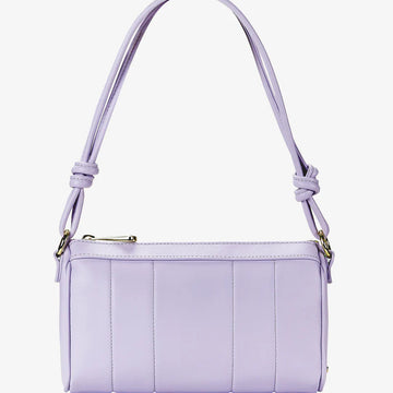 Vertical Stitch Calfskin Knotted Strap Mini Top Handle Bag